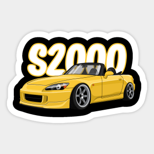 Yellow S2000 - T-shirt Sticker